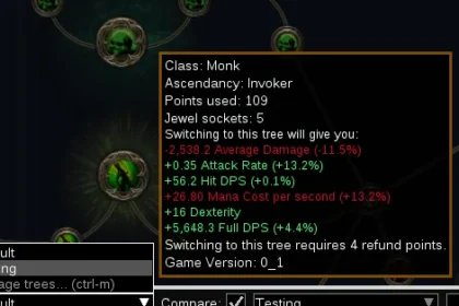 What configuration is used for Path of Building