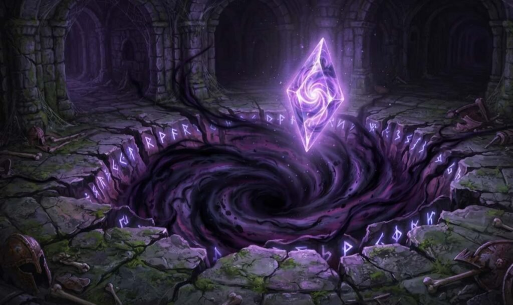 Abyss jewel guide showing a jewel dropping from an abyss rift encounter