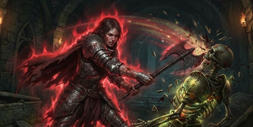 Blood Rage in 2026 shown as a self-damage buff empowering an attack