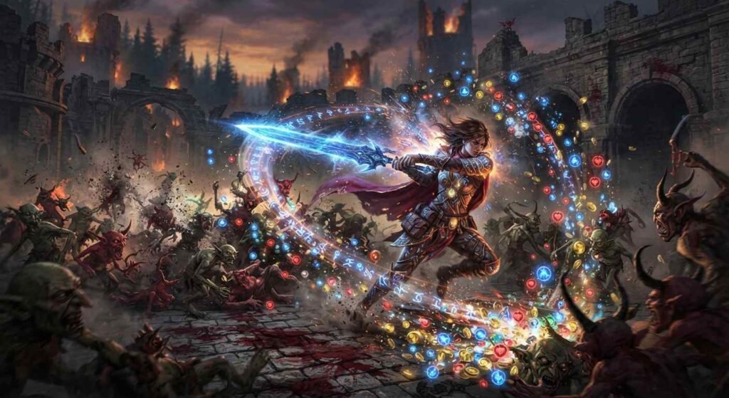 Chaos orb farming through high density map clearing