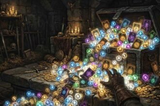 Hidden mechanics that make you 10x richer in POE shown as an overflowing currency stash