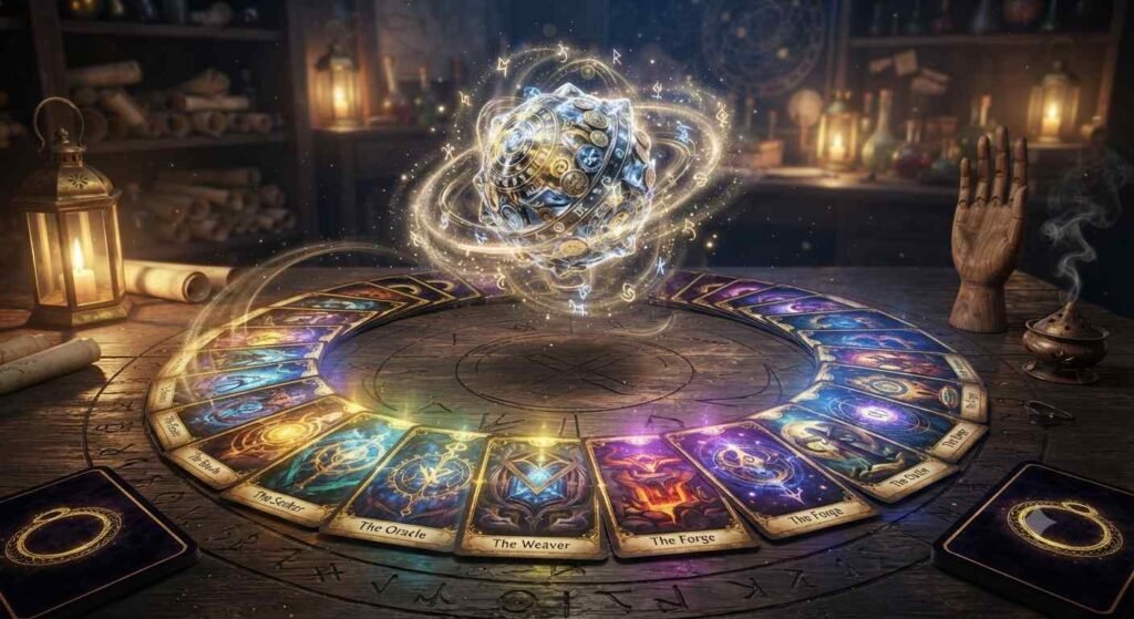 Orb of regret farming shown through a completed divination card set