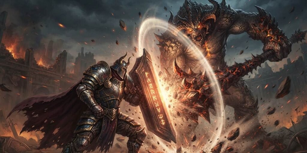 A tank build poe 2 players use to withstand a boss slam attack