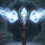A Pledge of Hands build guide showing the staff casting a doubled spell effect